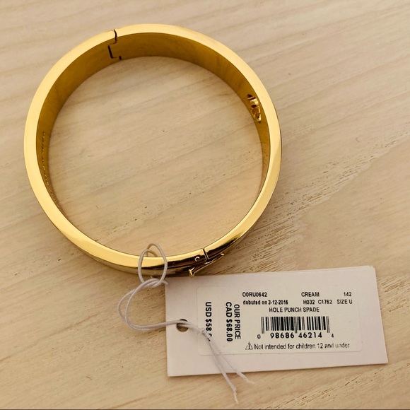 Kate Spade Hole Punch Bracelet White NWT - Picture 12 of 14